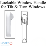 London Handle for Tilt & Turn Windows - Made of Aluminum - White