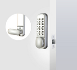CodeLocks CL155 MECHANICAL Mortice Latch Dual Backplate Silver Grey