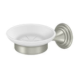 Soap Dish with Frosted Glass, 98C Series, Solid Brass