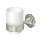 Tumbler Holder with Frosted Glass, 98C Series, Solid Brass