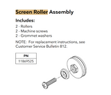 Screen Roller Assembly, Replacement Wheels- 2 pack