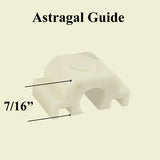 Guide, T-Astragal Flush Bolt, Open Face Plastic - White - 362203