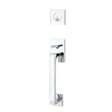 Emtek EMP4820 Baden Single Cylinder Entrance Handleset - Brass Tubular - EMPowered Upgrade