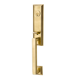 Emtek EMP4211 Wilshire Single Cylinder Entrance Handleset - Brass Tubular - EMPowered Upgrade