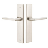 Emtek 8143 STRETTO Narrow Trim Lockset, 1-1/2" x 11" Modern Rectangular Non-Keyed, Brass Tubular, Passage