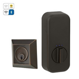 Emtek EMP8478 Quincy Deadbolt - Classic Brass - Single Cylinder - EMPowered Upgrade