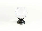 Schaub Stargaze - Knob - Clear - Round Crystal - 1-1/8" dia