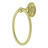 8" Towel Ring, R Series, Solid Brass, US3