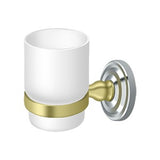 Tumbler Set with Frosted Glass, R Series, Solid Brass, US26-3