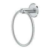 8" Towel Ring, D Series, Solid Brass