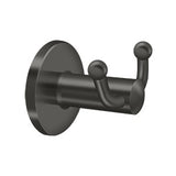 Double Robe Hook, D Series, Solid Brass