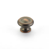 Schaub Traditional / Colonial - Stepped Round Knob - 1-1/2" dia