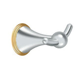 Double Robe Hook, KH Series, Solid Brass