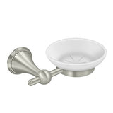 Soap Dish with Frosted Glass, KH Series, Solid Brass