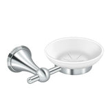 Soap Dish with Frosted Glass, KH Series, Solid Brass