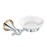 Soap Dish with Frosted Glass, KH Series, Solid Brass