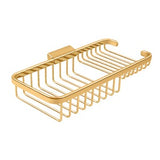 10" Rectangular Basket w/ Combo, Solid Brass