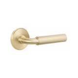 Emtek 5109 Select Brass Lever Handle With Stem And Disk Rosette Passage Set