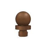 Ball Tip Finial, Distressed, Solid Brass, US10BR