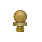 Ball Tip Finial, Distressed, Solid Brass, US10RT