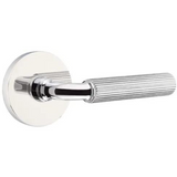 Emtek 5109 Select Brass Lever Handle With Stem And Disk Rosette Passage Set
