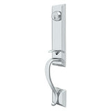 Kingston Handleset, Entry, Solid Brass