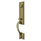Kingston Handleset, Dummy, Solid Brass