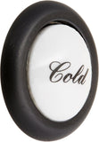 Rohl Country Bath Pressure Fit Screw Cover Cap with Outer Ring and White Porcelain Insert