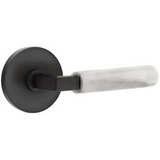 Emtek 5109 Select Brass Lever Handle With Stem And Disk Rosette Passage Set