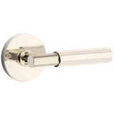 Emtek 5109 Select Brass Lever Handle With Stem And Disk Rosette Passage Set