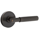 Emtek 5209 Select Brass Lever Handle With Stem And Disk Rosette Privacy Set