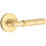 Emtek 5109 Select Brass Lever Handle With Stem And Disk Rosette Passage Set