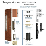 Rockwell Sentry Multi Point Lock Tongue Version 8 Foot Doors Stainless Steel