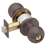 Schlage Commercial D53PD ORB Entrance Cylindrical Lock, Orbit Knob