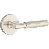 Emtek 5059 Select Brass Lever Handle With Stem And Disk Rosette Dummy, Pair