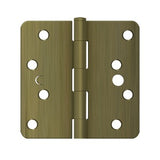 4"x4"x1/4" Radius Hinge, Security, Steel