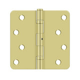 4"x4"x1/4" Radius Hinge, NRP, Ball Bearing, Steel