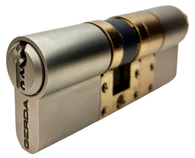 GERDA PROFILE CYLINDER FOR SMART LOCK, 57mm (2-1/4") THICK DOORS