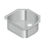 Stainless Steel Sink, 23-1/2" x 21" x 10"