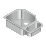 Stainless Steel Sink, 32" x 21-1/2", Left Hand