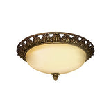 Resin Flush Ceiling Lamp, 15-1/8