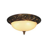 Resin Flush Ceiling Lamp. 15-1/4" x 6-3/8"