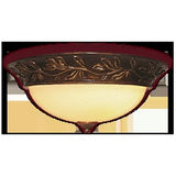 Resin Flush Ceiling Lamp, 15-3/8" x 6-1/4"