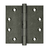 4-1/2"x4-1/2" Square Hinge, NRP, Solid Brass