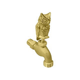 Owl Hose Bib, Decorative Bronze