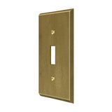 Switch Plate, Single Standard, Solid Brass