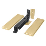 Spring Hinge, Double Action w/ Solid Brass Cover Plates