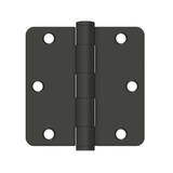 3-1/2" x 3-1/2" x 1/4" Radius Hinge, HD