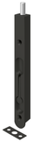 7" Flush Bolt, Zinc