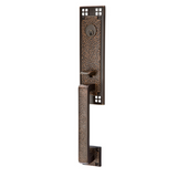 Emtek EMP4811 Arts & Crafts Single Cylinder Entrance Handleset - Brass Tubular - EMPowered Upgrade